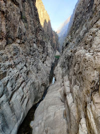 Scenic view of rocky mountains against sky