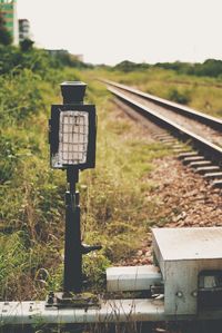 Lighting equipment by railroad track