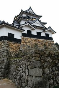 Low angle view of temple against sky