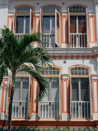 Low angle view of residential building