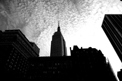 Low angle view of buildings against sky