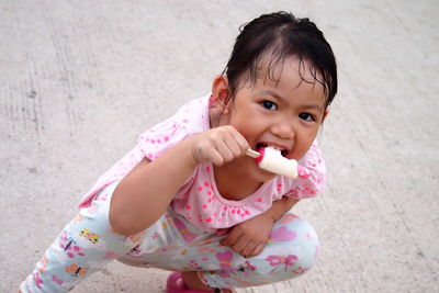 Portrait of cute girl