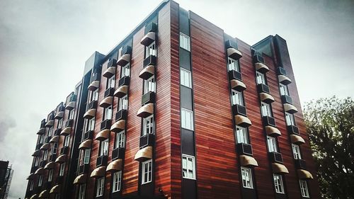 Low angle view of building against sky