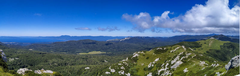 Panoramic view of landscape against sky