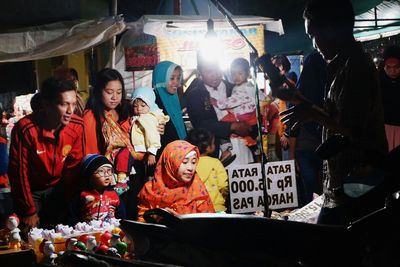 People standing in store