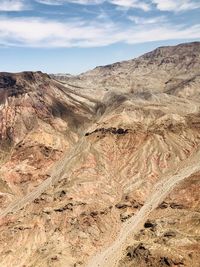 Scenic view of desert against sky