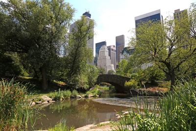 View of bridge over river