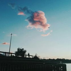 Low angle view of dramatic sky during sunset