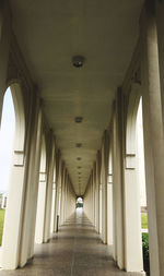 Empty corridor of building
