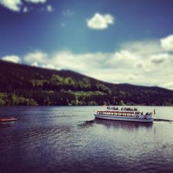Boats in lake