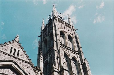 Low angle view of traditional building against sky