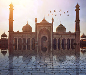 Low angle view of historical building