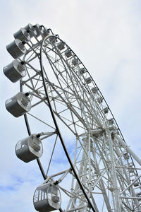 Low angle view of ferris wheel against sky