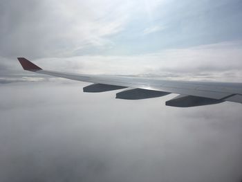 Airplane flying in sky