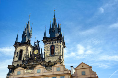 Low angle view of building against sky