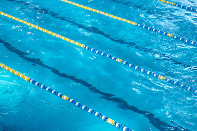 High angle view of swimming pool