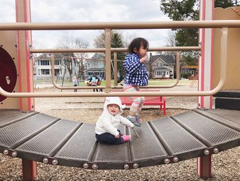 Children playing in playground