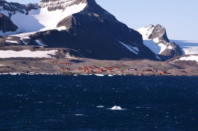 Argentinian station on the antarctic 