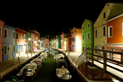 City street at night