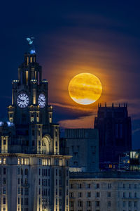 Moonrise over liverpool