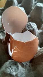 High angle view of cake