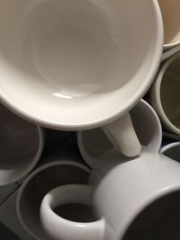 Close up of white plate