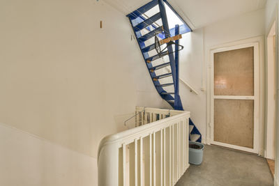 Low angle view of spiral staircase