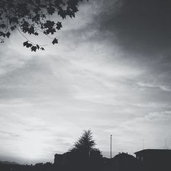 Low angle view of cloudy sky