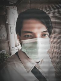 Close-up portrait of woman