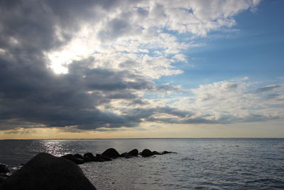 Scenic view of sea against sky