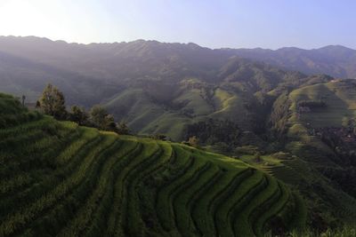 Scenic view of mountains