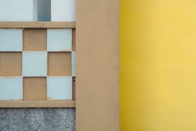 Close-up of window on wall