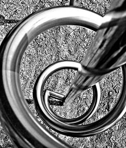 Close-up of spiral staircase