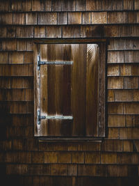 Close-up of closed door