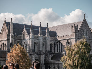 Low angle view of historic building against sky