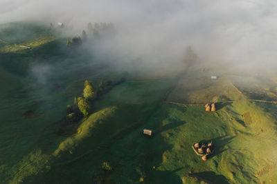 High angle view of landscape