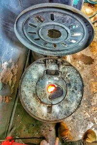 Close-up of rusty metal