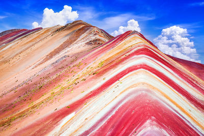 Low angle view of desert against sky