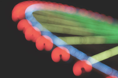 Defocused image of illuminated lights