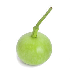 Close-up of apple against white background