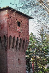 Low angle view of abandoned building