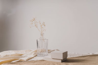 Close-up of vase on table