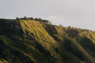 Low angle view of mountain against sky