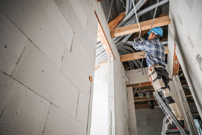Low angle view of ship
