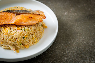 Close-up of food in plate