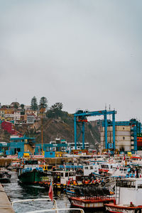 Boats in harbor