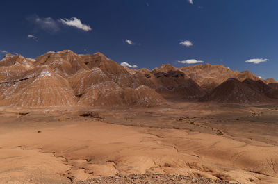 Scenic view of desert against sky