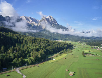 Scenic view of landscape against sky