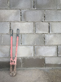 Close-up of pipes on wall