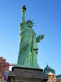 Low angle view of statue